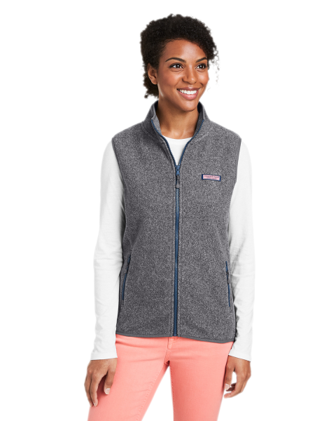 Shop Womens Sweater Fleece Vest - New Orleans Saints at vineyard vines