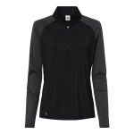 Adidas Women's Stripe Block Quarter-Zip Pullover