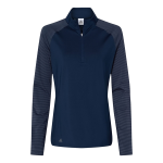 Adidas Women's Stripe Block Quarter-Zip Pullover