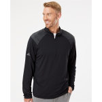 Adidas Shoulder Stripe Quarter-Zip Pullover