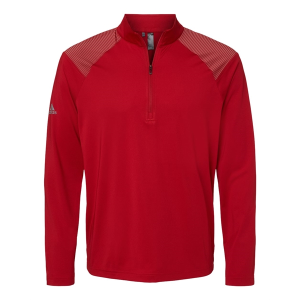 Adidas Shoulder Stripe Quarter-Zip Pullover